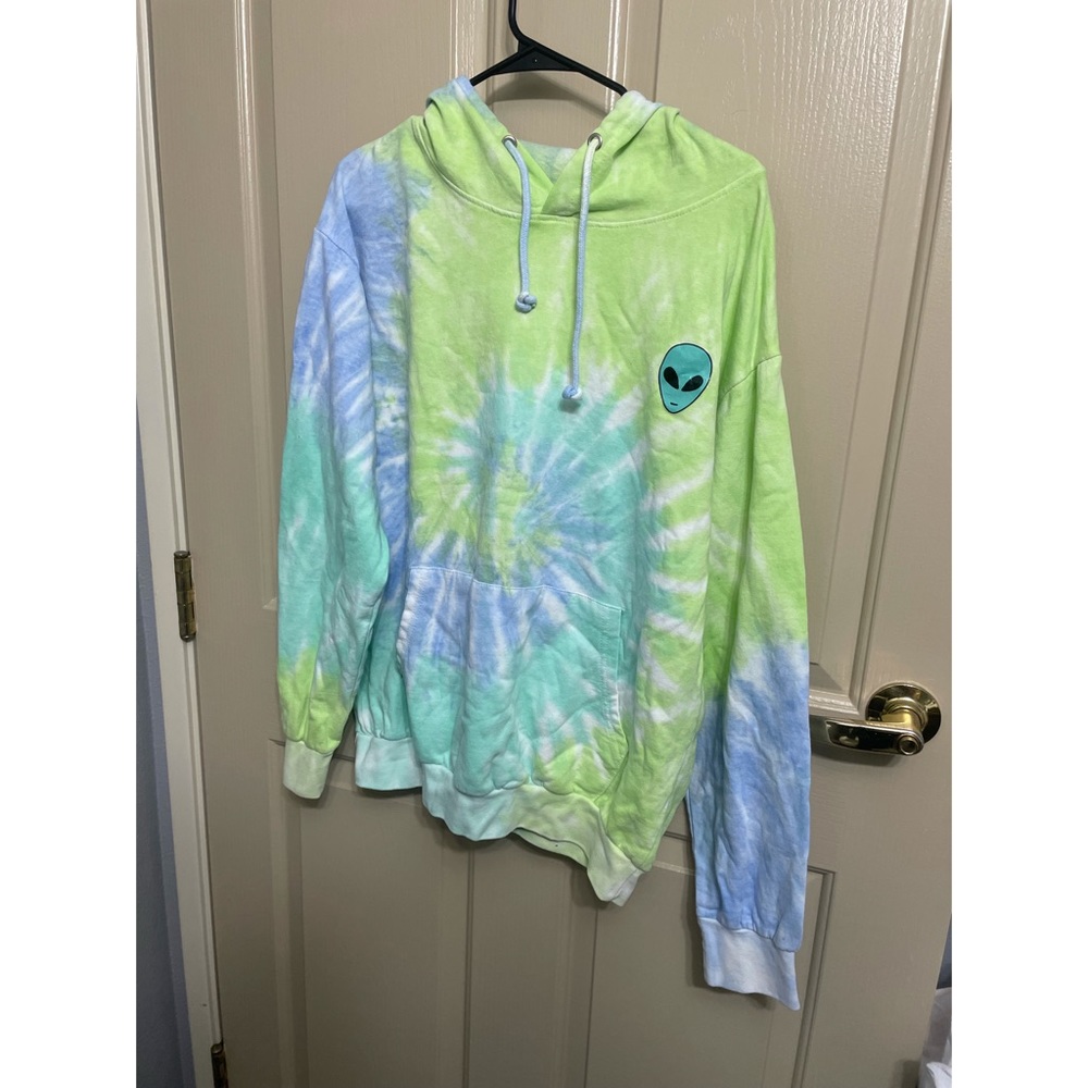 Tie dye Alien Hoodie